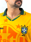 کیت فوتبالی وارداتی تیم ملی برزیل Brazil جنس فلامنت (تایلندی)