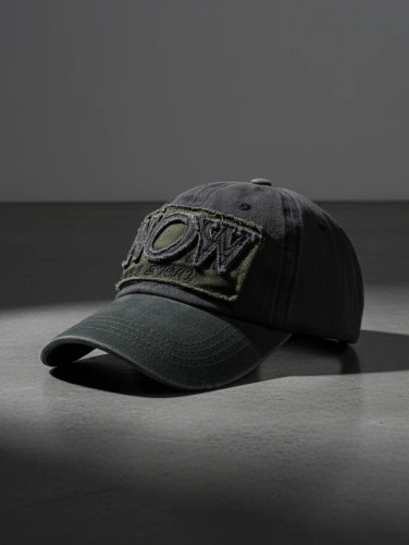 کلاه کپ کتان سنگ شور وینتیج NOW