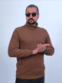 پلیور مردانه مدل یقه اسکی جنس سلانیک