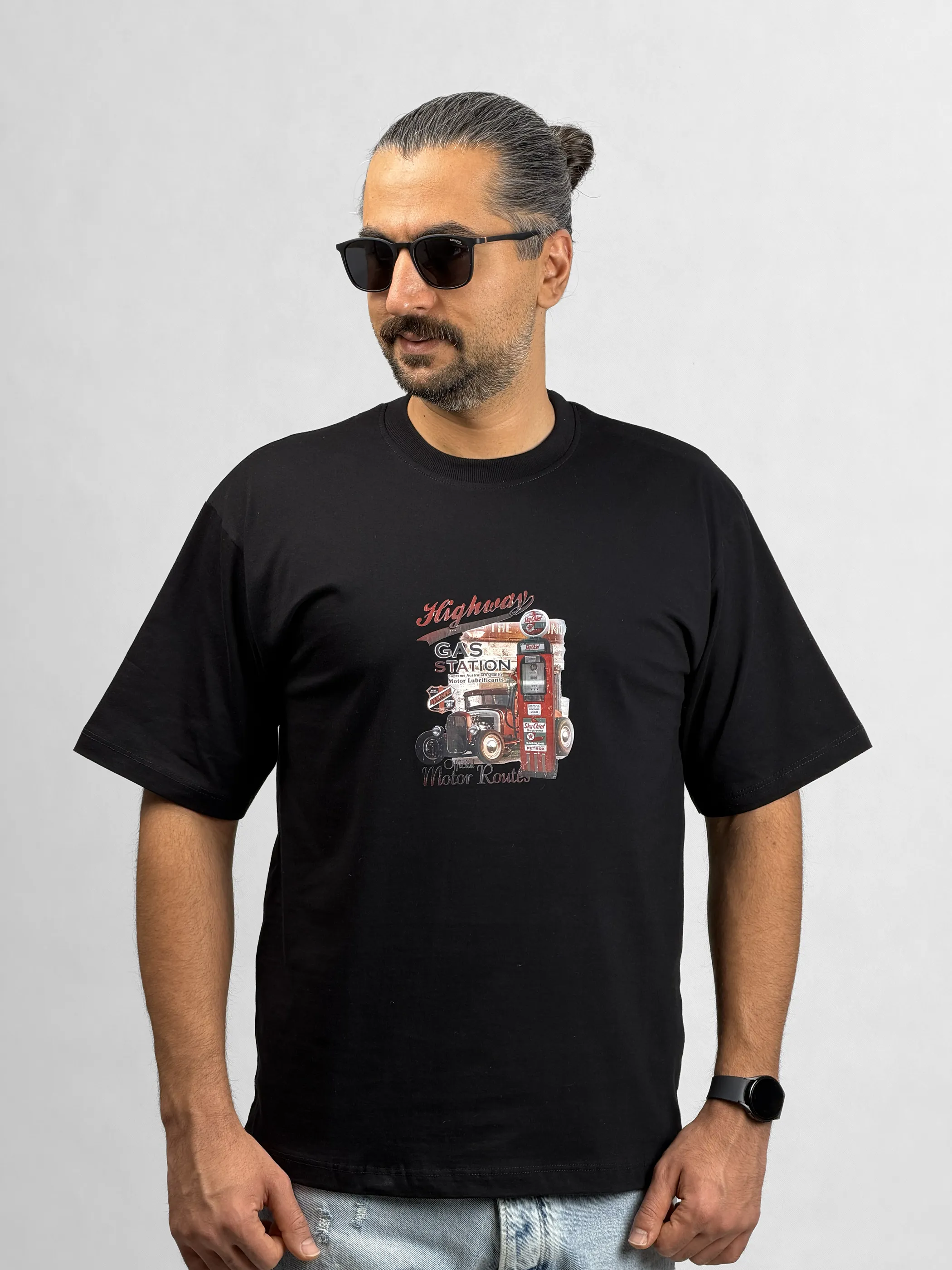 تیشرت پنبه چاپدار Highway