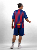 کیت فوتبالی وارداتی تیم بارسلونا Barcelona جنس فلامنت (تایلندی)