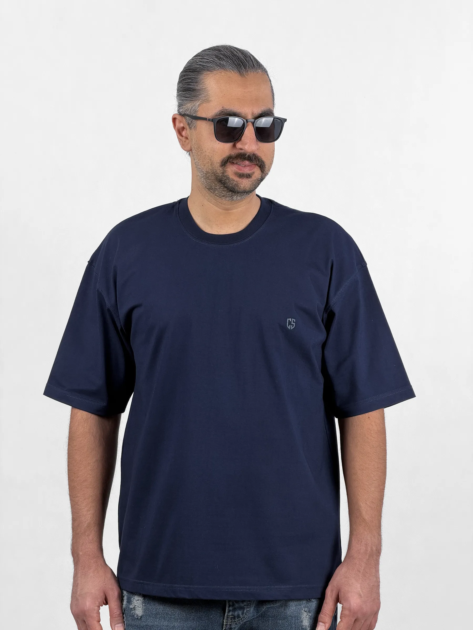 تیشرت بیسیک ماکان براش مدل آستین کوتاه با چاپ برجسته CS