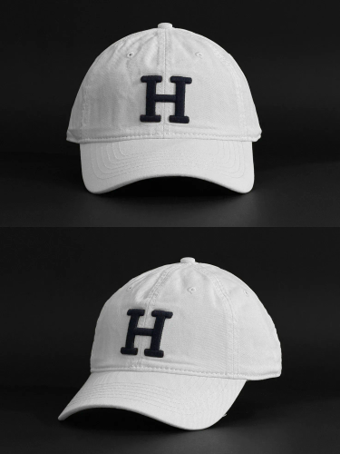 کلاه کپ بیسبالی کتان با گلدوزی H (وارداتی)
