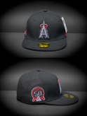 کلاه بک فیت نیو ارا LA ANGELS 50TH ANNIVERSARY مشکی سایز 57.7 | کد 171