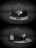 کلاه بک فیت نیو ارا TORONTO BLUE JAYS 40TH SEASON نقاب طوسی سایز 57.7 | کد 183
