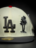 کلاه بک فیت نیو ارا LA Dodgers Palm لیمویی طوسی (کد 187)