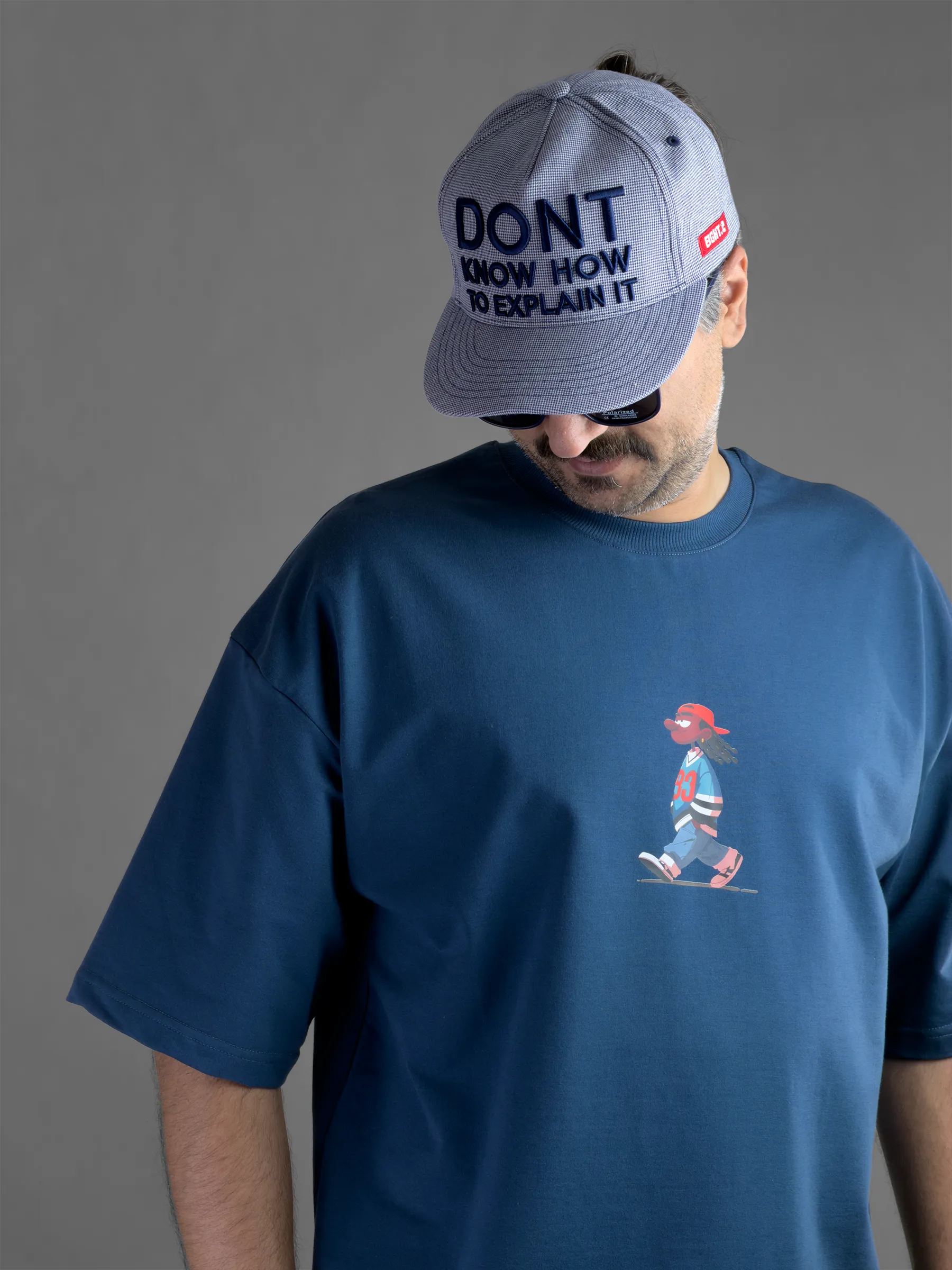 تیشرت باکسی یونیسکس ماکان پنبه CAP BOY | طرح خاص و جوانپسند