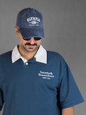 تیشرت باکسی یقه دار یونیسکس ماکان پنبه W-COLLAR