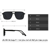 عینک آفتابی POLICE کائوچویی با عدسی uv400 و پلاریزه | سایزبندی