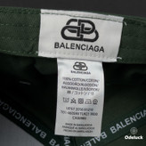 کلاه کپ بیسبالی کتان آستردار سگک فلزی BALENCIAGA | جزئیات برند و لوگو