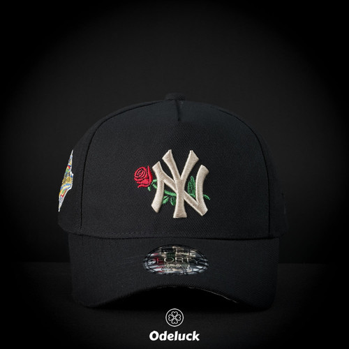 کلاه کپ بیسبالی کتان اسنپ بک NY YANKEES CREME - ROSE