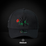 کلاه کپ بیسبالی کتان اسنپ بک NY YANKEES BLACK - ROSE