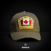 کلاه بیسبالی تاجدار کتان زاپدار CANADA سگک استیل (بنگلادشی) | کد 306