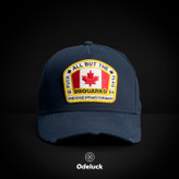 کلاه بیسبالی تاجدار کتان زاپدار CANADA سگک استیل (بنگلادشی) | کد 306
