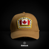 کلاه بیسبالی تاجدار کتان زاپدار CANADA سگک استیل (بنگلادشی) | کد 306