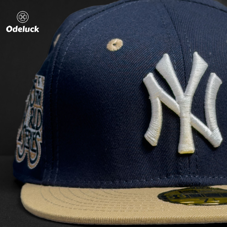 کلاه کپ بک فیت NEW ERA - NY YANKEES 75TH WORLD SERIES | جزئیات گلدوزی جلو