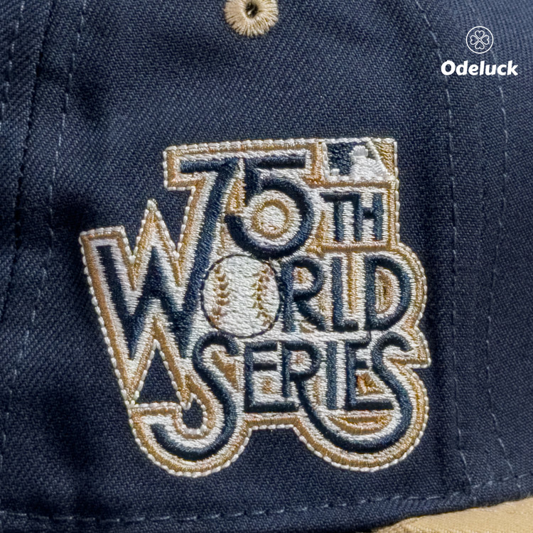 کلاه کپ بک فیت NEW ERA - NY YANKEES 75TH WORLD SERIES | جزئیات گلدوزی بغل