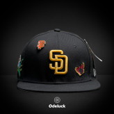 کلاه کپ بک فیت NEW ERA - SAN DIEGO PADRES FELT PIERCING | نمای روبرو