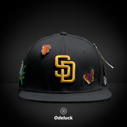 کلاه کپ بک فیت NEW ERA - SAN DIEGO PADRES FELT PIERCING | نمای روبرو