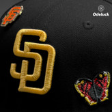کلاه کپ بک فیت NEW ERA - SAN DIEGO PADRES FELT PIERCING | جزئیات گلدوزی جلو