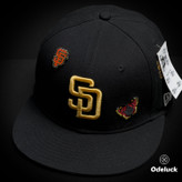 کلاه کپ بک فیت NEW ERA - SAN DIEGO PADRES FELT PIERCING | نمای پرسپکتیو بالا
