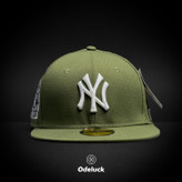 کلاه کپ بک فیت NEW ERA مدل New York Yankees Subway Series رنگ سبز زیتونی