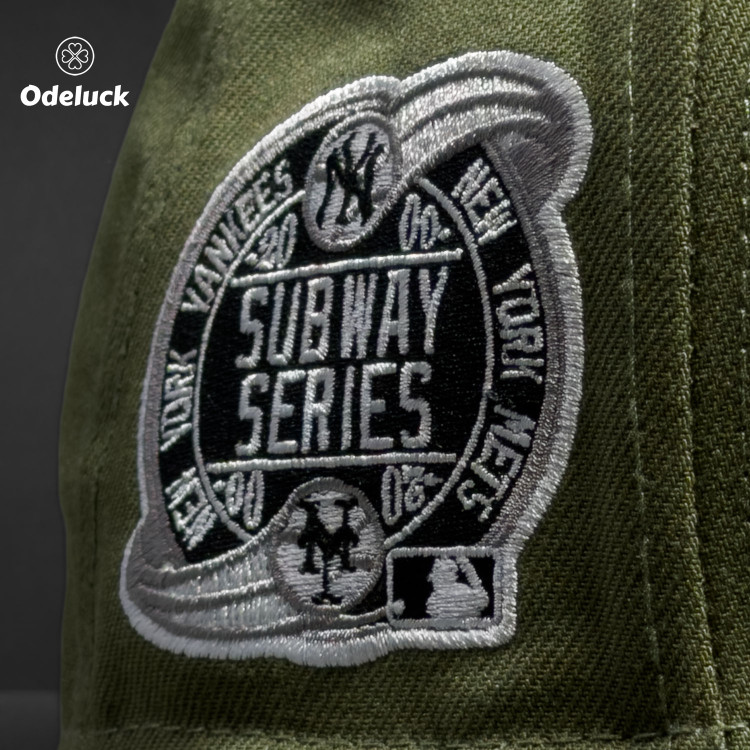 کلاه کپ بک فیت NEW ERA - NY YANKEES SUBWAY SERIES 2000 | جزئیات گلدوزی بغل