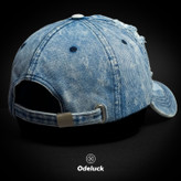 VINTAGE WASHED BASEBAL DENIM CAP | STRAP BACK | BACK| LA | BACK VIEW