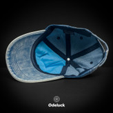 VINTAGE WASHED BASEBAL DENIM CAP | STRAP BACK | STRUCTURED | BRKLYN | INSIDE HAT VIEW