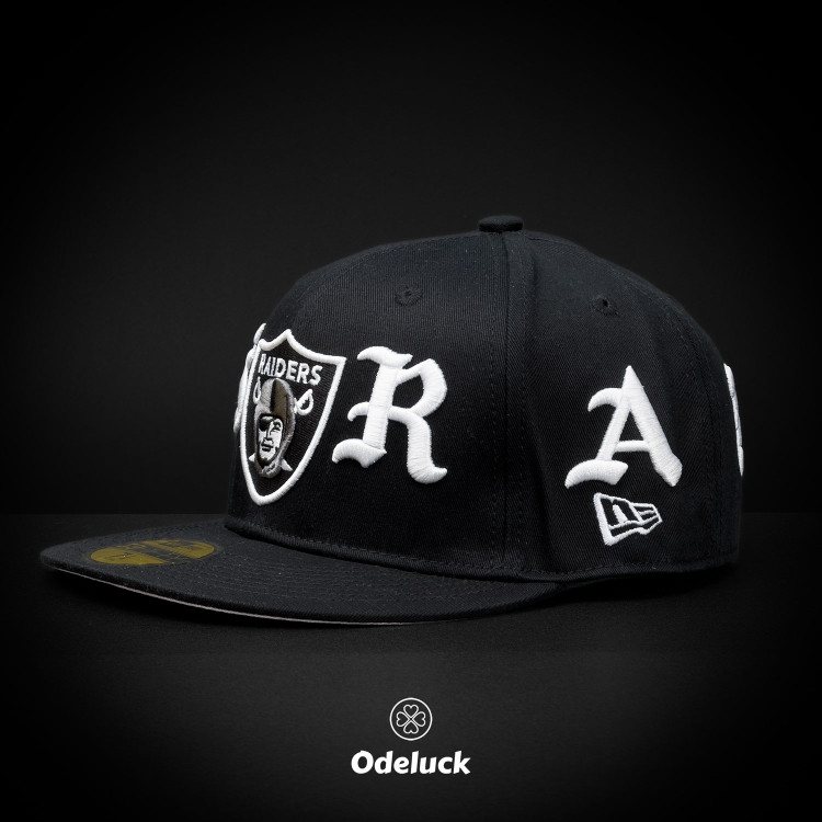 کلاه کپ فیت بک مدل LAS VEGAS RAIDERS BXR از برند NEW ERA | نمای چپ کلاه