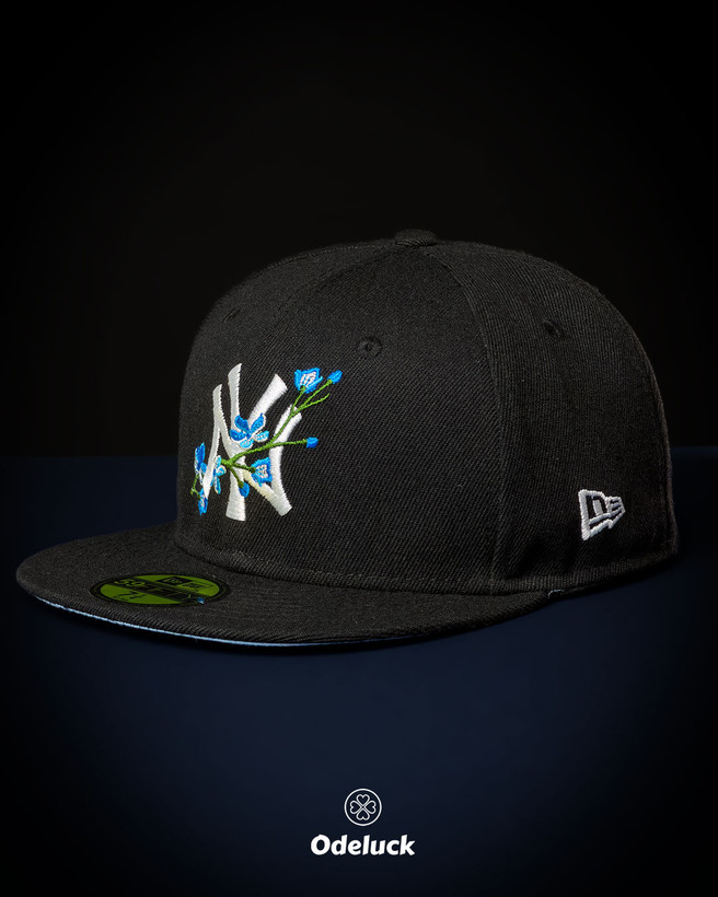 کلاه کپ بک فیت NEW ERA - NY YANKEES NAVY BLOOM | نمای چپ