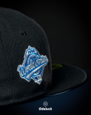 کلاه کپ بک فیت NEW ERA - NY YANKEES NAVY BLOOM | جزئیات گلدوزی