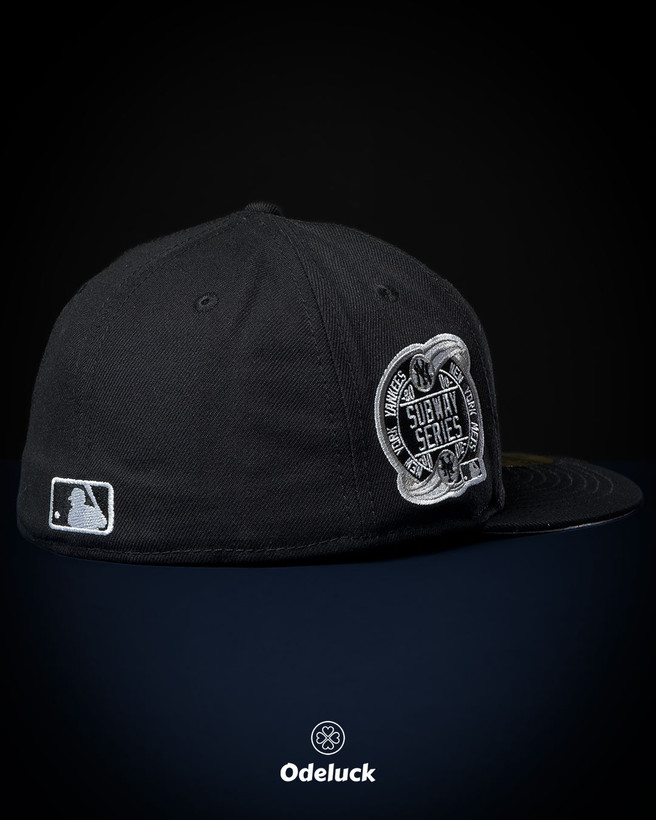 نمای پشت کلاه کپ فیت نیو ارا مدل NY Yankees با لوگوی برجسته MLB
