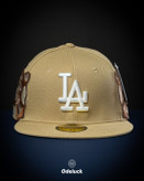 کلاه فیت مشترک نیو ارا و جان استان LA Dodgers رنگ شنی گلدوزی جلو