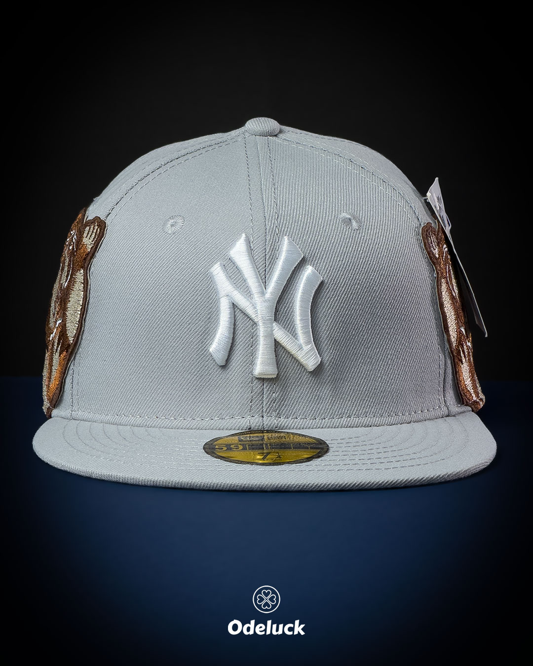کلاه کپ بک فیت نیو ارا و جان استان NY Yankees رنگ طوسی گلدوزی جلو