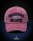 کلاه کپ سنگشور زاپدار رنگ شرابی وینتیج ORIGINAL THE BLACK ادلاک