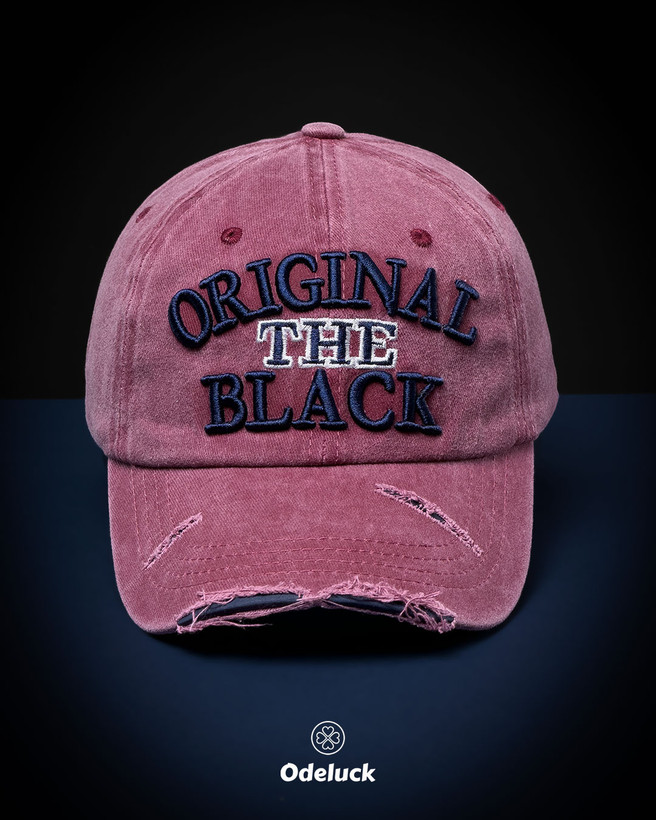 کلاه کپ سنگشور زاپدار رنگ شرابی وینتیج ORIGINAL THE BLACK ادلاک