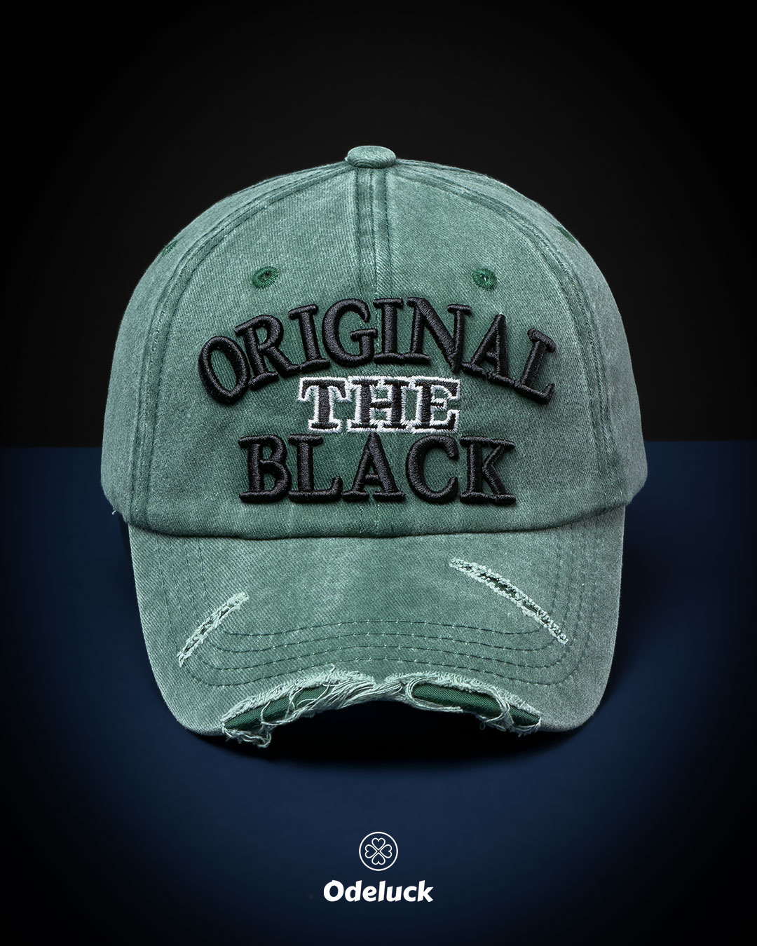 کلاه کپ سنگشور زاپدار رنگ سبز پاسپورتی ORIGINAL THE BLACK ادلاک