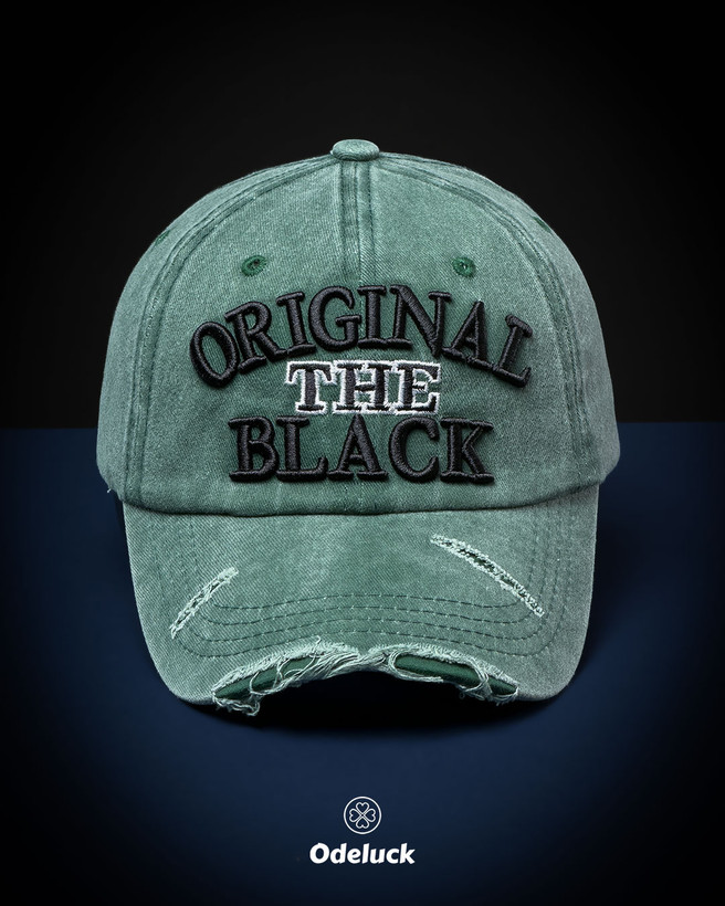 کلاه کپ سنگشور زاپدار رنگ سبز پاسپورتی ORIGINAL THE BLACK ادلاک
