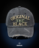 کلاه کپ بیسبالی کتان سنگشور زاپدار رنگ زغالی ORIGINAL THE BLACK ادلاک