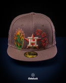 کلاه کپ بک فیت NEW ERA مدل Houston Astros Hustle Town رنگ قهوه ای