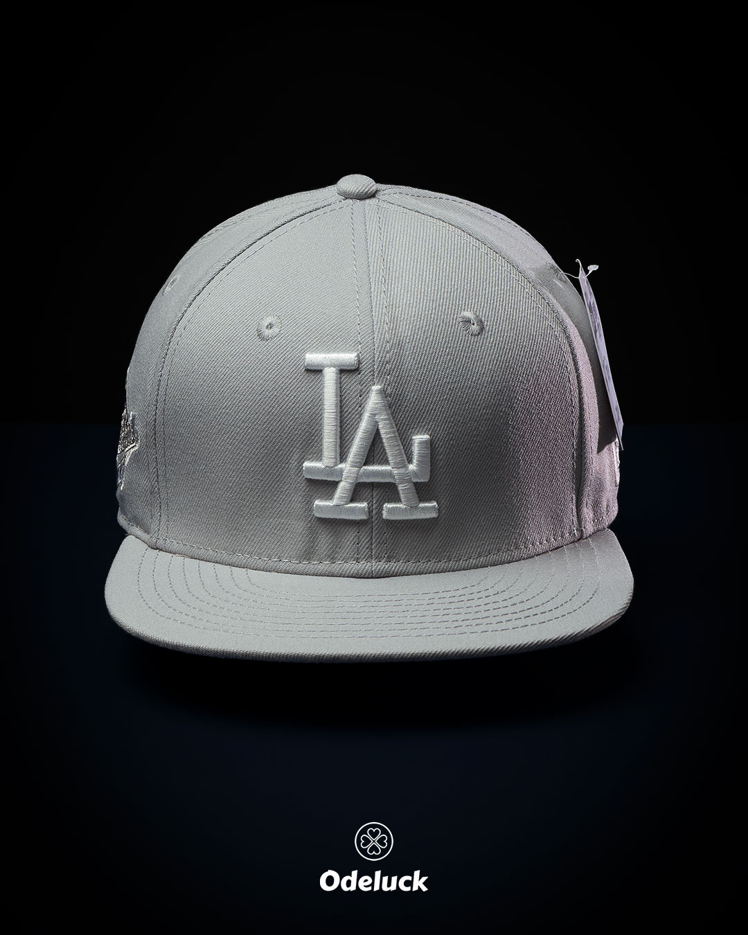 کلاه کپ بک فیت نیو ارا LA DODGERS WORLD SERIES 1988 طوسی روشن نمای روبرو