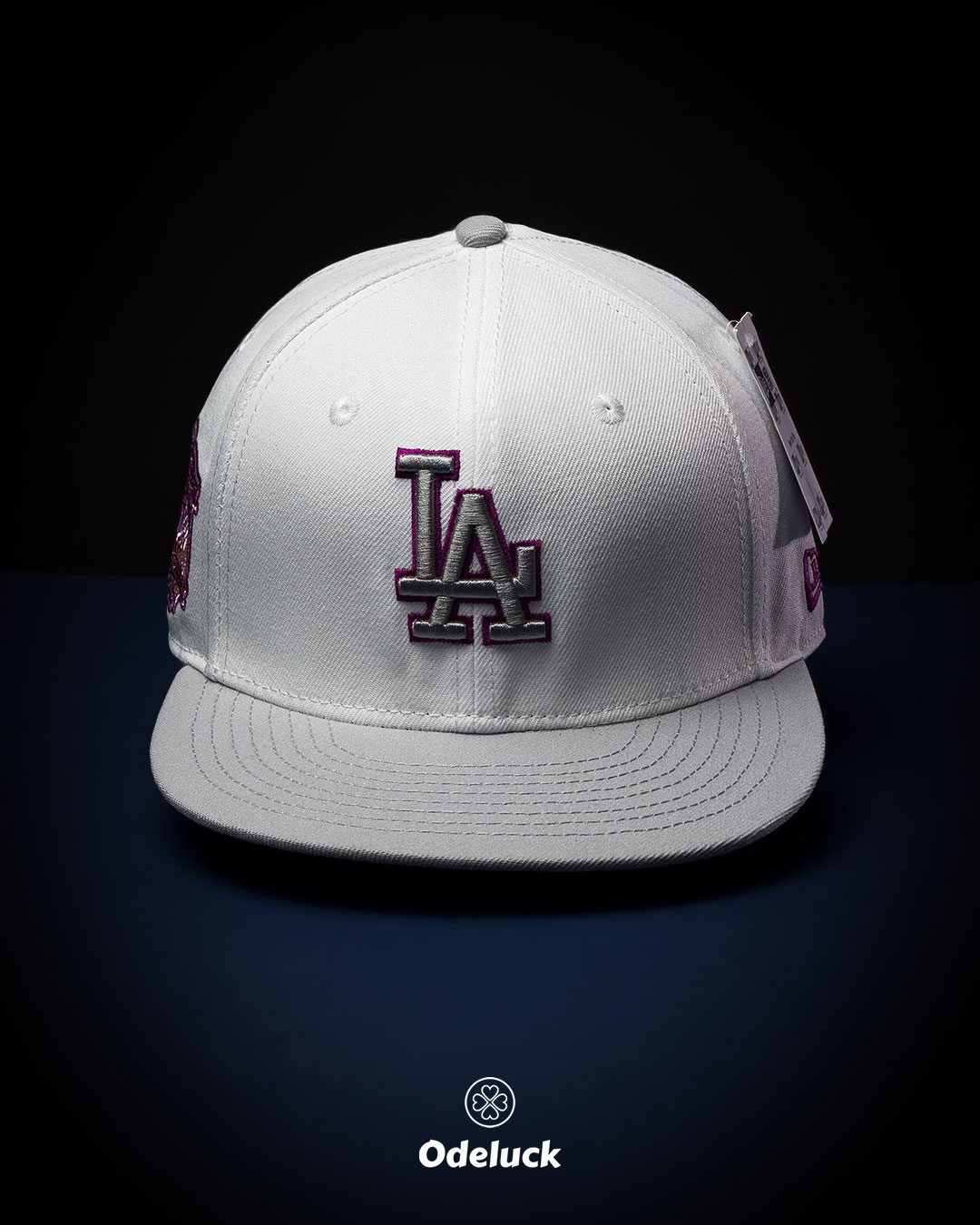 کلاه کپ بک فیت نیو ارا LA DODGERS 40TH ANNIVERSARY سفید نمای روبرو