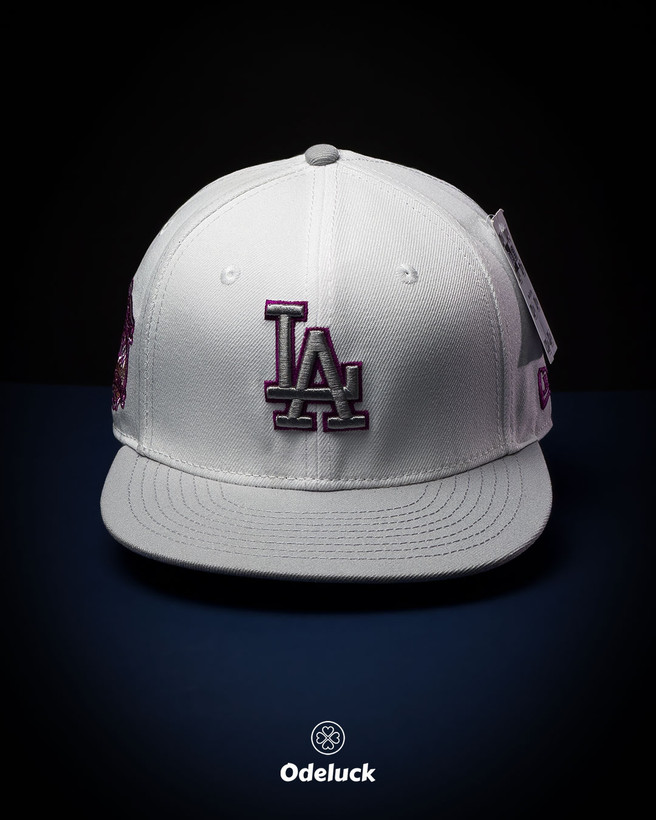 کلاه کپ بک فیت نیو ارا LA DODGERS 40TH ANNIVERSARY سفید نمای روبرو