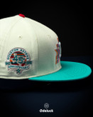 نمای کناری کلاه نیو ارا شیری با پچ اختصاصی 45th Anniversary Houston Astros
