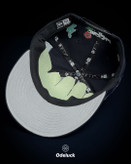 نمای داخل کلاه کپ نیو ارا NY YANKEES BUTTERFLY نوکمدادی و زیر نقاب طوسی