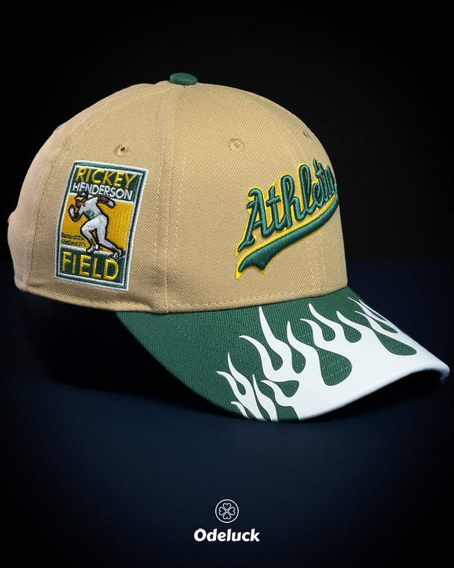 نمای زاویهدار کلاه نیو ارا Athletics Henderson با پچ گلدوزی شده Rickey Henderson Field
