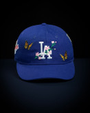 کلاه کپ اسنپ بک نیو ارا LA DODGERS BUTTERFLY کاستوم آبی رویال نمای روبرو