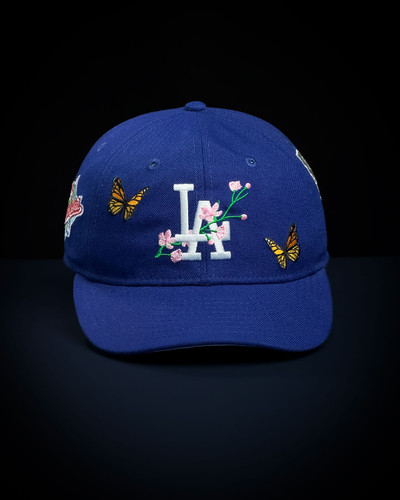 کلاه کپ اسنپ بک نیو ارا LA DODGERS BUTTERFLY کاستوم آبی رویال نمای روبرو