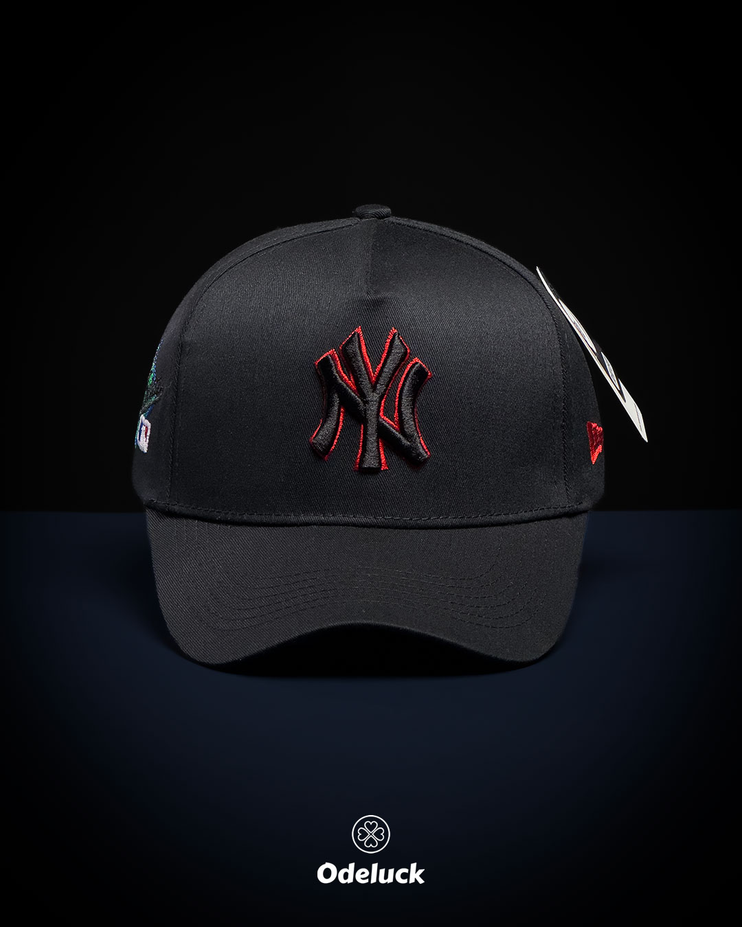 کلاه کپ اسنپ بک نیو ارا 1987 NY YANKEES مشکی ۵ پنل نمای روبرو